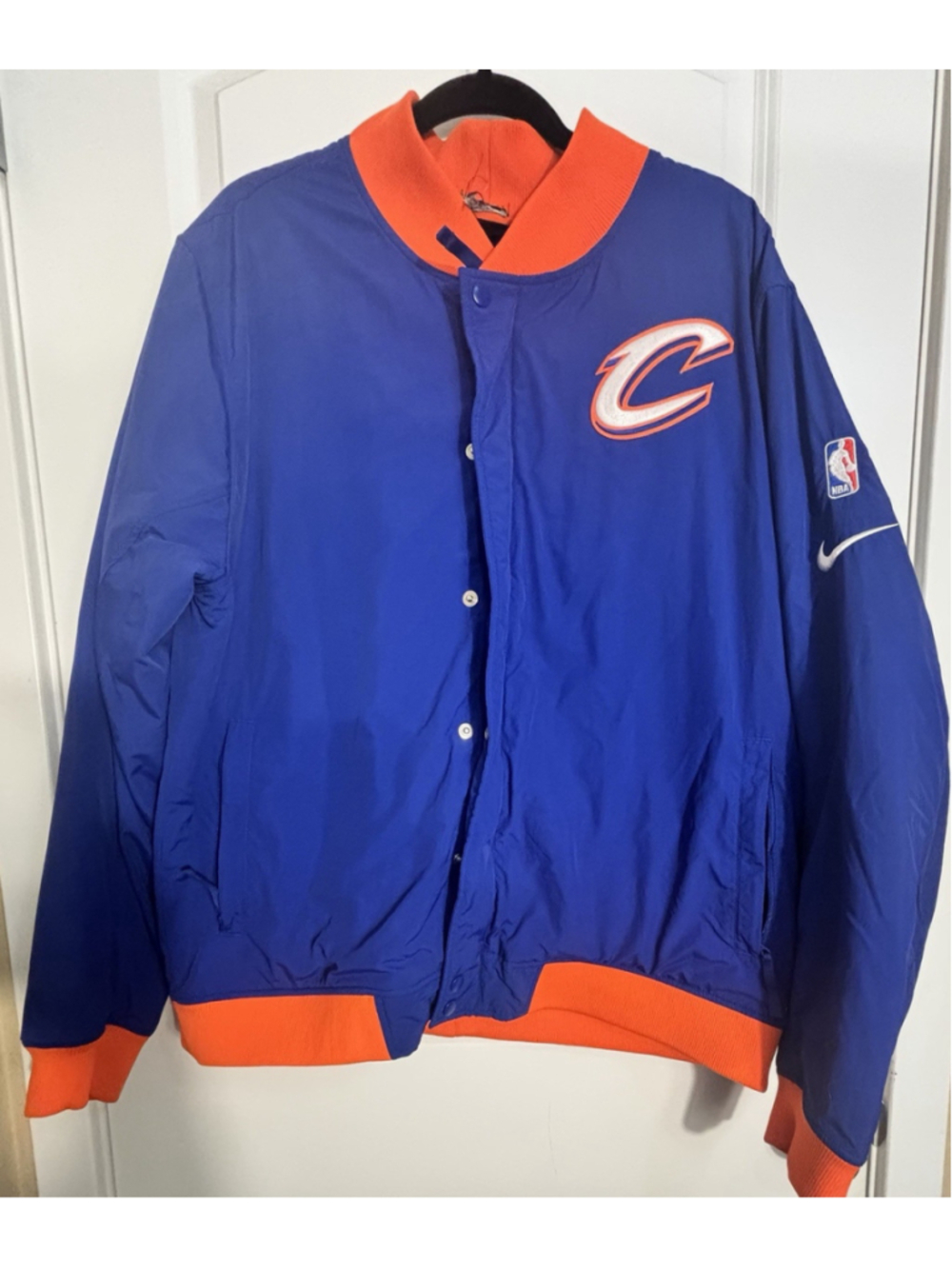 Nike NBA Cleveland Cavaliers Courtside Bomber Jacket AH5274-495 Mens XL $200 NEW